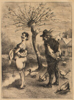 unbekannt - Humoristische Erotikszene - o.J. - Radierung