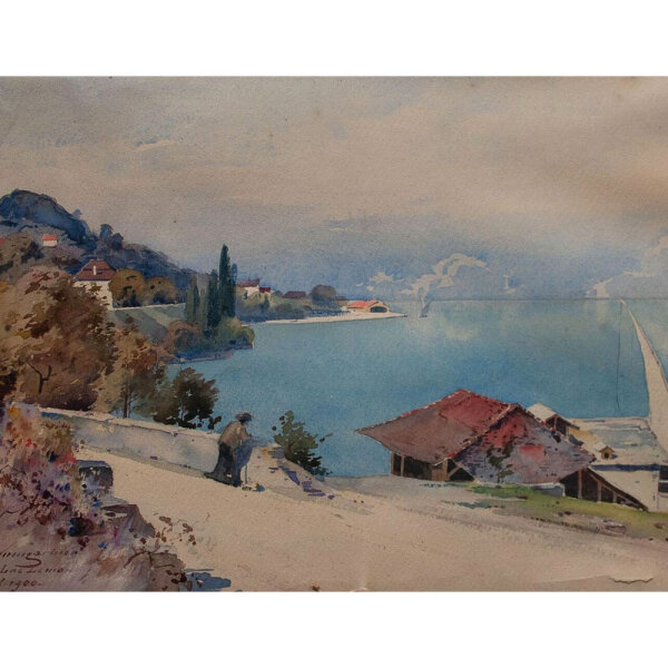 Christian Baumgartner - Lac Léman/ Genfer See - 1900 - Aquarell
