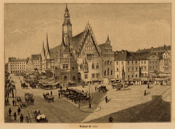 unbekannt - Rathaus (Breslau) - o.J. - Holzstich