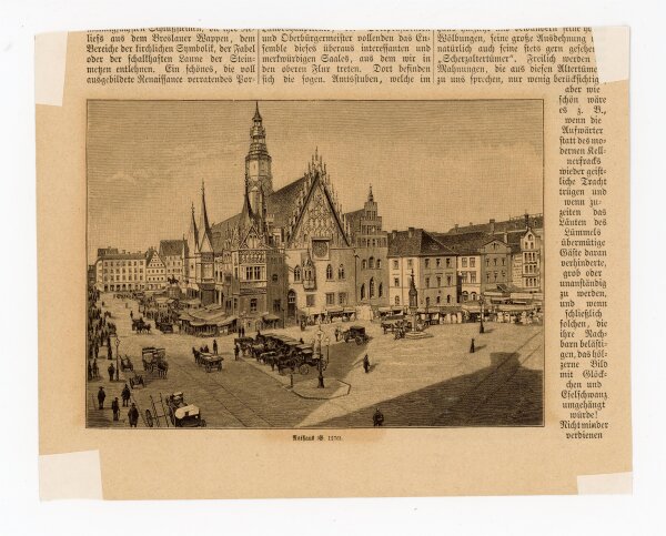 unbekannt - Rathaus (Breslau) - o.J. - Holzstich