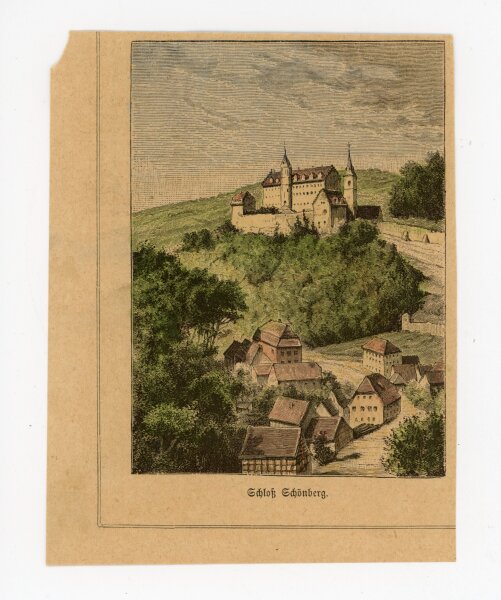 unbekannt - Schloss Schönberg - o.J. - Holzstich