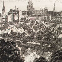 Hertha Peschke-Scholz - Ausblick auf Bremen - o.J. -...