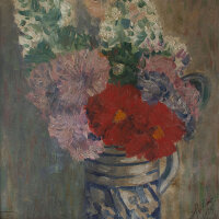 H. von Löwis - Blumenstillleben - 1905 - Öl auf...