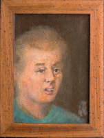 unbekannt - Weibliches Porträt - o.J. - Öl auf Malpappe