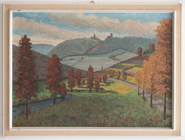 Otto Brückner - Eisenbach, Burgruine - o.J. - Öl auf Hartfaser