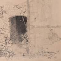 Mathilde von End - Bozen - 1890 - Bleistift