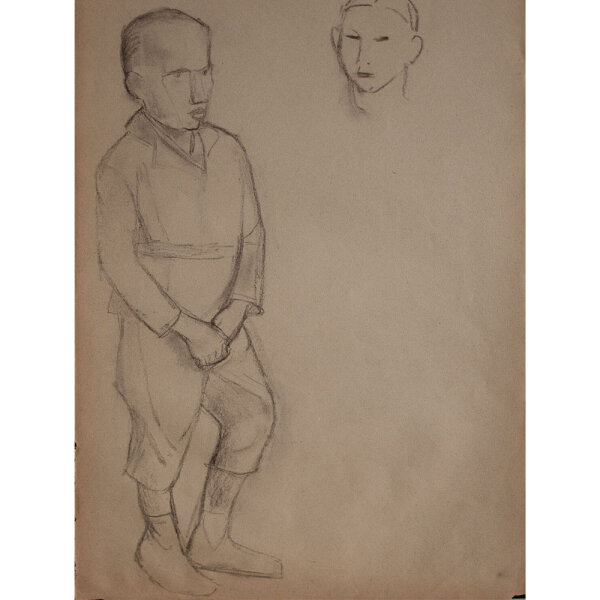 Lucie Müller - Porträt eines Jungen - o.J. - Bleistiftzeichnung