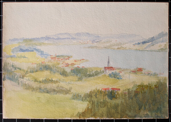 Mathilde von End - Malerwinkel am Tegernsee - 1927 - Aquarell