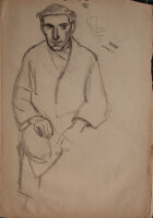 Lucie Müller - Männliches Porträt - o.J. - Bleistiftzeichnung