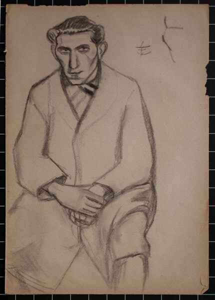 Lucie Müller - Männliches Porträt - o.J. - Bleistiftzeichnung