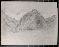 Mathilde von End - Berglandschaft - o.J. - Bleistift