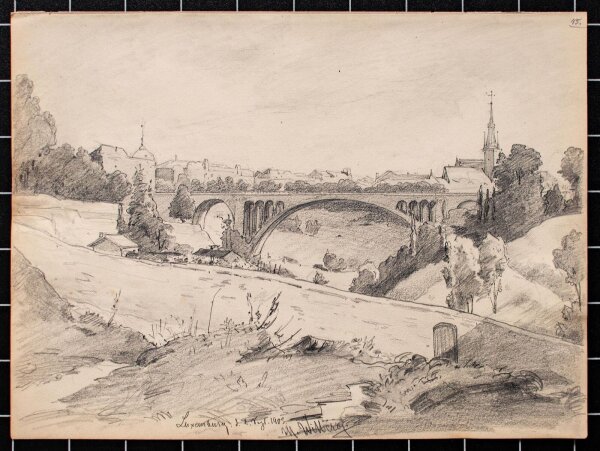 Martin Wilberg - Luxemburg - 1903 - Bleistiftzeichnung