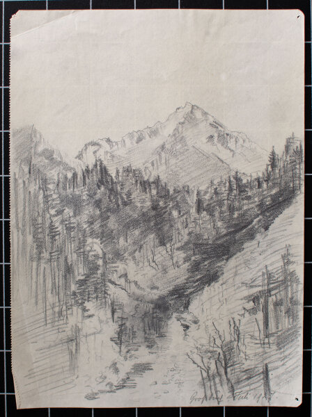 Mathilde von End - Landschaft - 1926 - Bleistift