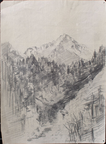 Mathilde von End - Landschaft - 1926 - Bleistift