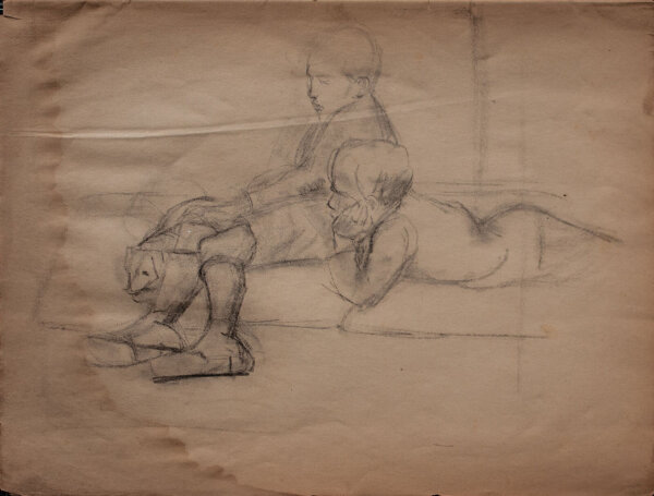 Lucie Müller - Knaben - o.J. - Bleistiftzeichnung