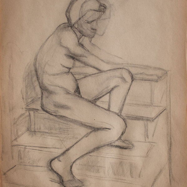 Lucie Müller - Weiblicher Akt - o.J. - Bleistiftzeichnung