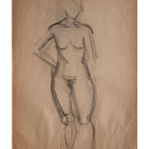 Lucie Müller - Weiblicher Akt - o.J. - Bleistiftzeichnung