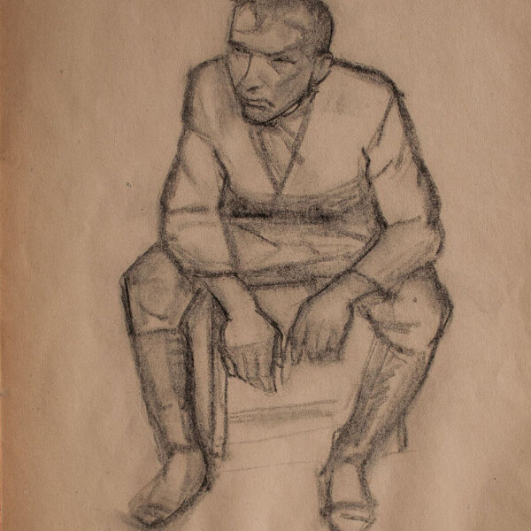 Lucie Müller - Männerporträt - o.J. - Bleistiftzeichnung