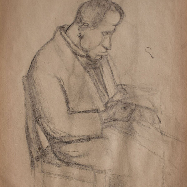 Lucie Müller - Männliches Porträt - o.J. - Bleistiftzeichnung