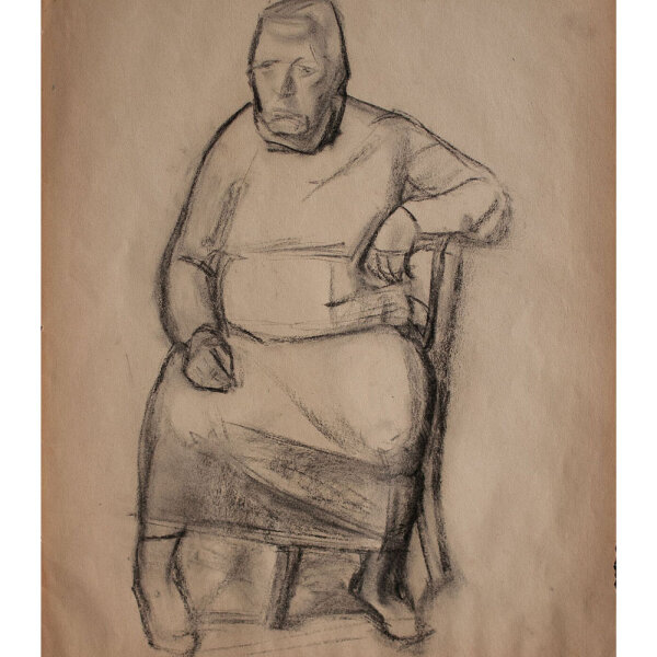 Lucie Müller - Weibliches Porträt - o.J. - Bleistiftzeichnung