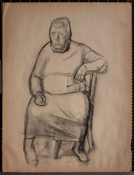 Lucie Müller - Weibliches Porträt - o.J. - Bleistiftzeichnung