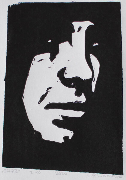 Leonhard Wachter - CR7Z - 2020 - Linolschnitt