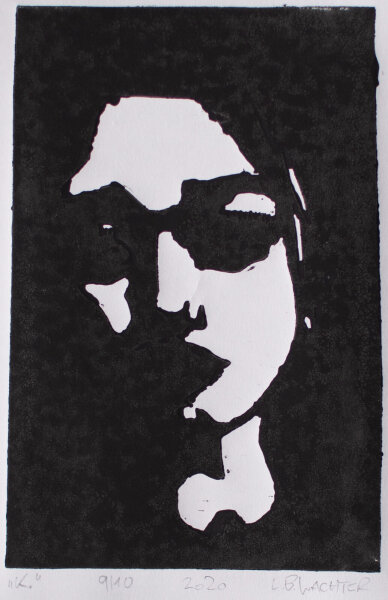 Leonhard Wachter - The Tinder Series K -
2020 - Linolschnitt