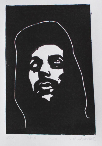 Leonhard Wachter - EV Evidence - 2020 - Linolschnitt