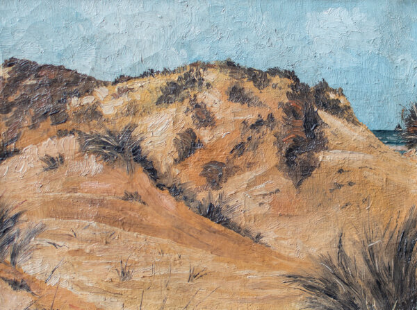 René Hansoul - Dünenlandschaft bei Oostende (?) - 1928 - Öl auf Leinwand