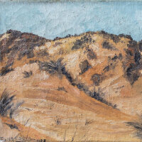 René Hansoul - Dünenlandschaft bei Oostende (?) - 1928 - Öl auf Leinwand