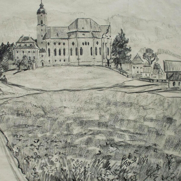 Maria del Pilar - Kloster - o.J. - Bleistift