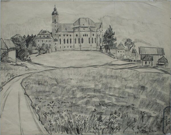 Maria del Pilar - Kloster - o.J. - Bleistift