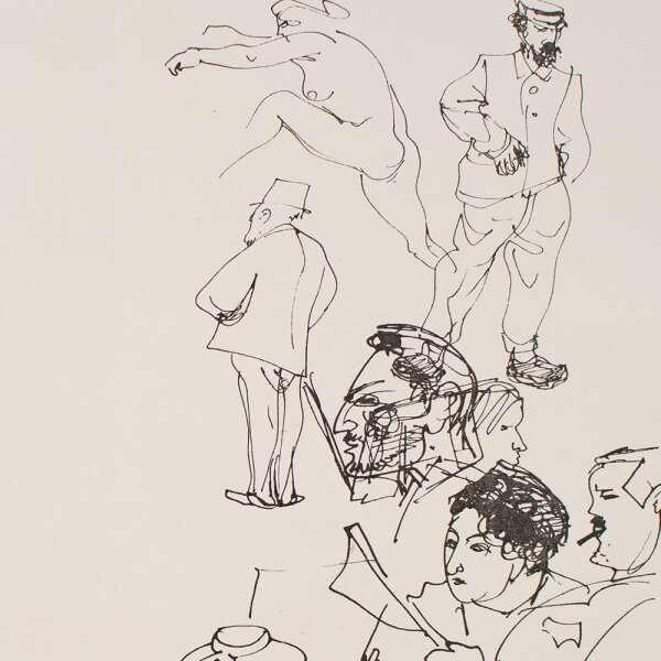Josef Hegenbarth - Ankündigungskarte zur Ausstellung - 1969 - Offset
