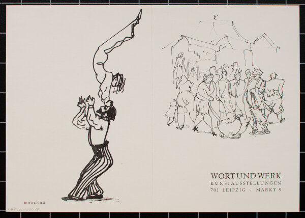 Josef Hegenbarth - Ankündigungskarte zur Ausstellung - 1969 - Offset