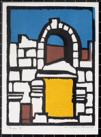 K. N. Fischer - Perge V - 1995 - Farblinolschnitt