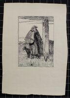 Peter Würth - Hirte und Herde - o.J. - Tusche auf...