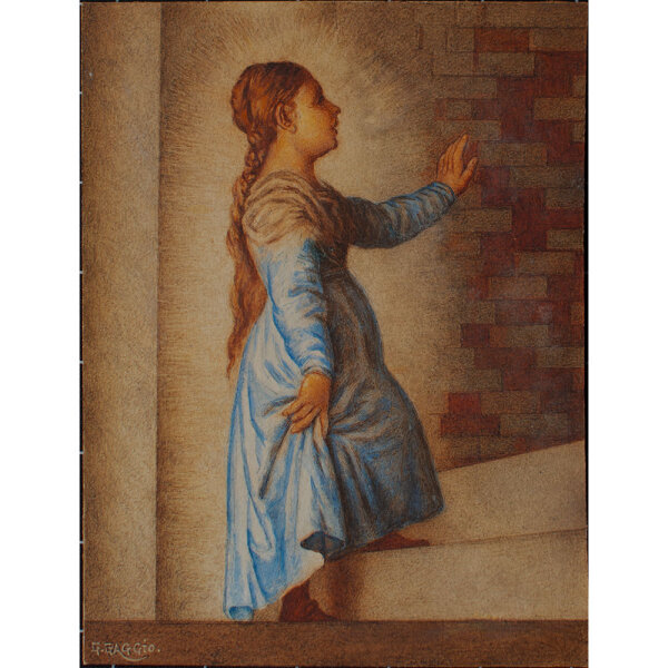 G. Gaggio - Maria im Tempel (Jerusalem) - o.J. - Gouache