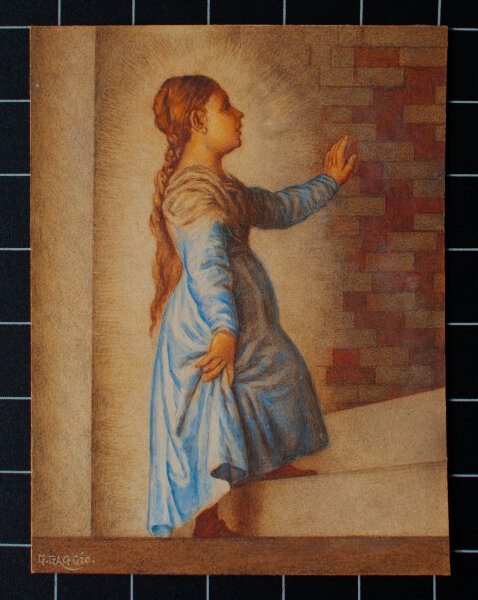 G. Gaggio - Maria im Tempel (Jerusalem) - o.J. - Gouache