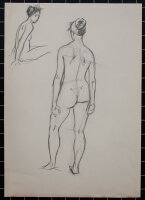 O. Hartmann - Weiblicher Akt - o.J. - Zeichnung