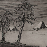 Margarete Michael-Noindl - Rauhreif - o.J. - Radierung