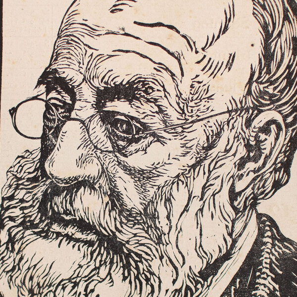 Karl Hänny - Gottfried Keller - 1919 - Holzschnitt