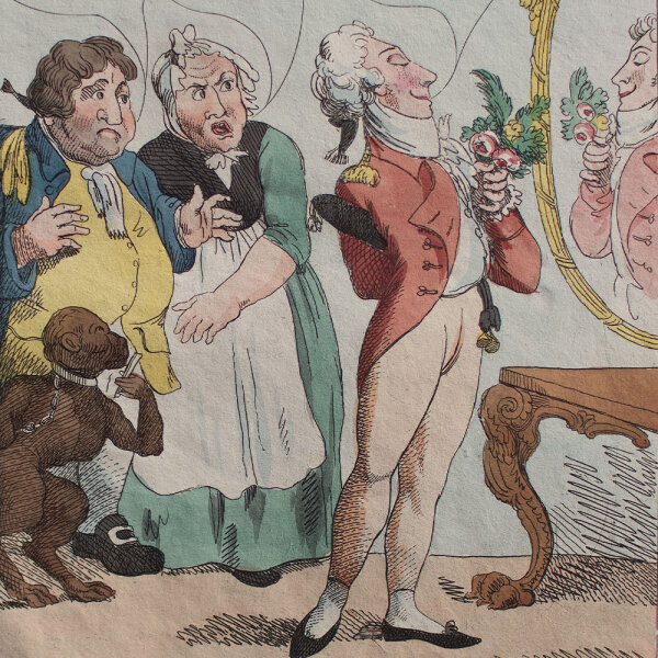 George Moutard Woodward - Sitten der Zeit. Der moderne Elegant - o.J. - aquarellierte Radierung