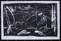 Olaf Nehmzow - Küste mit Hafenarbeiter - 1989 -...