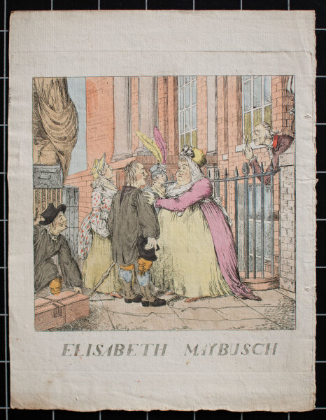 unbekannt - Elisabeth Maybusch - o.J. - aquarellierte Radierung