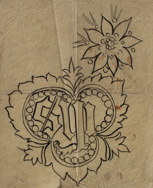 Johann Schmid - Gotische Blatt- und Floralornamentik - o.J. - Tusche