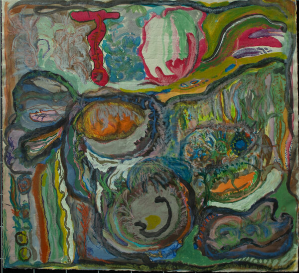 Erika Dobsaff - Abstrakte Komposition - 1992 - Mischtechnik