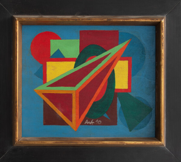 Unbekannt - Abstrakte geometrische Komposition - 2010 - Acryl