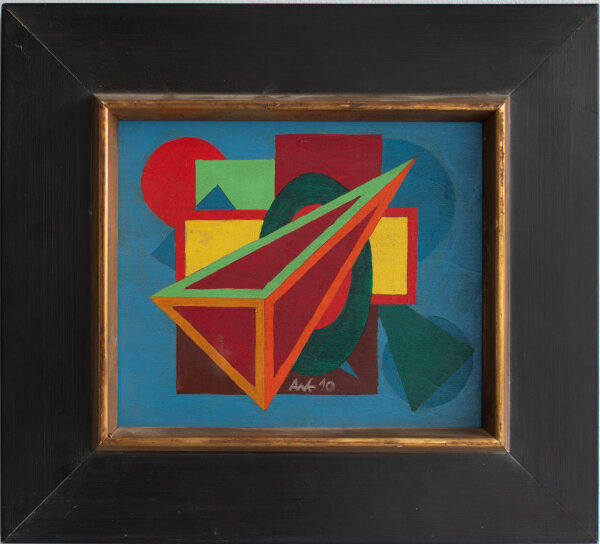 Unbekannt - Abstrakte geometrische Komposition - 2010 - Acryl
