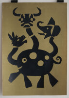 Inge Grützig - Fantasietier - 1980 - Offsetdruck auf...