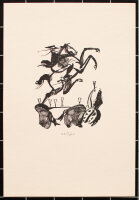 Wolfgang Würfel - Reiter - o.J. - Holzstich